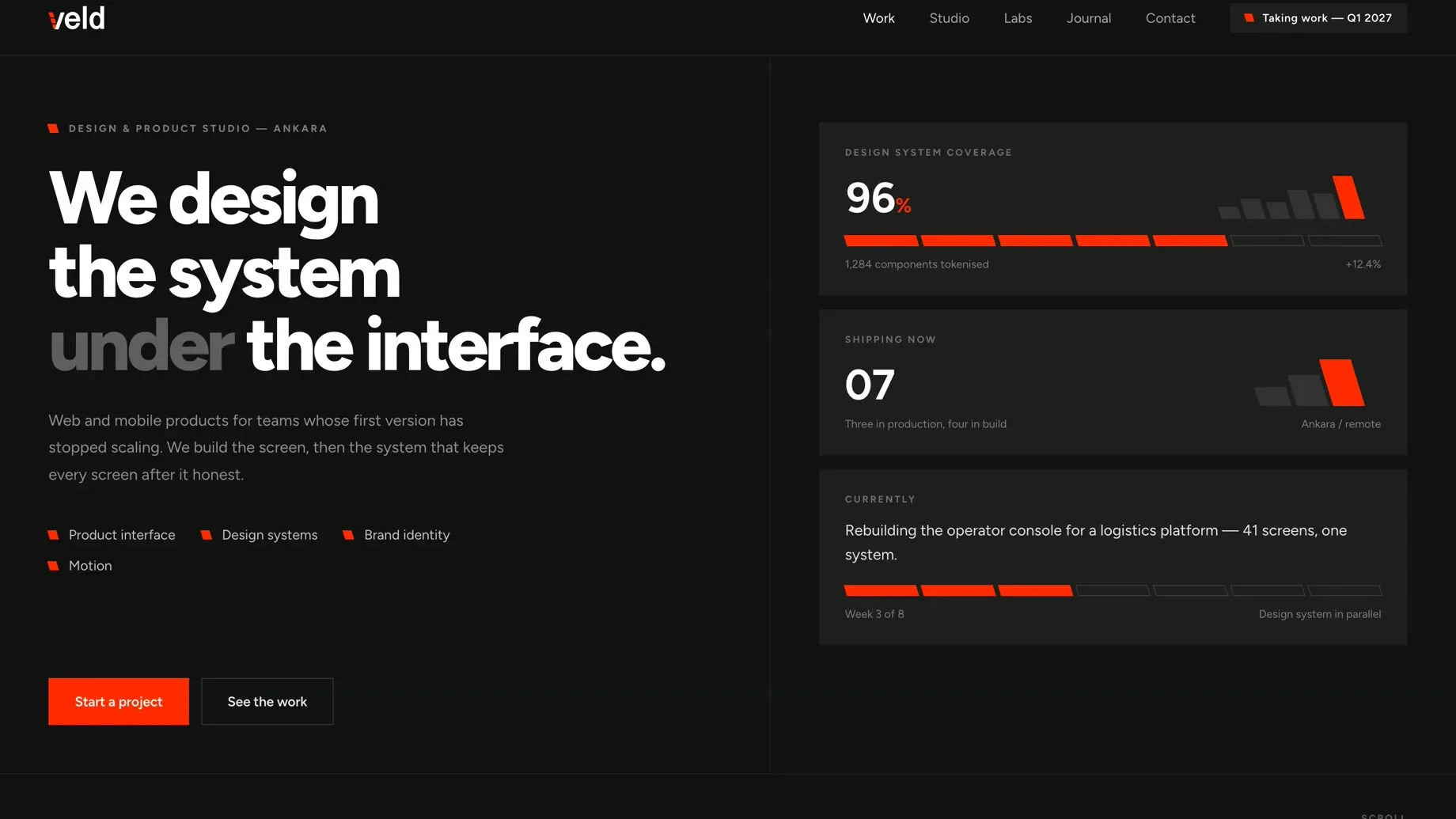 A Site That Leads With One Line