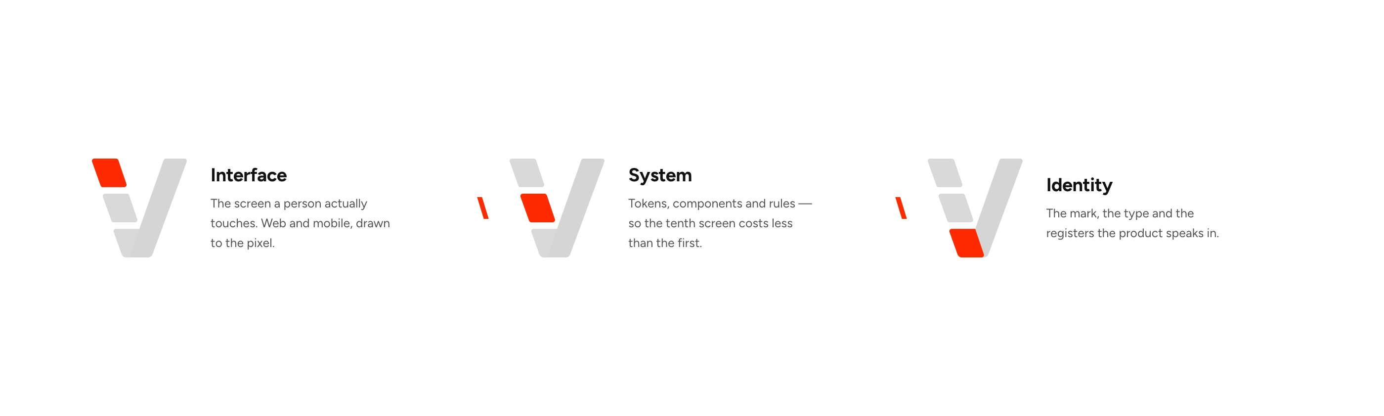 Three segments, three services