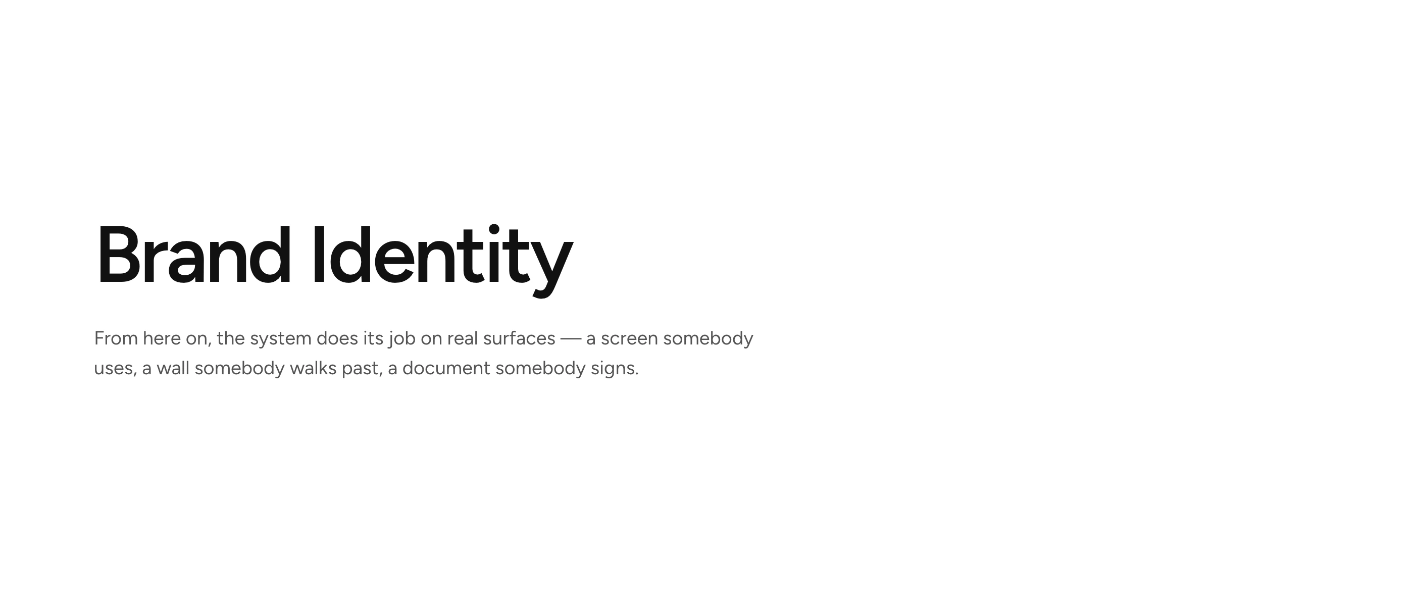 Brand Identity — act break